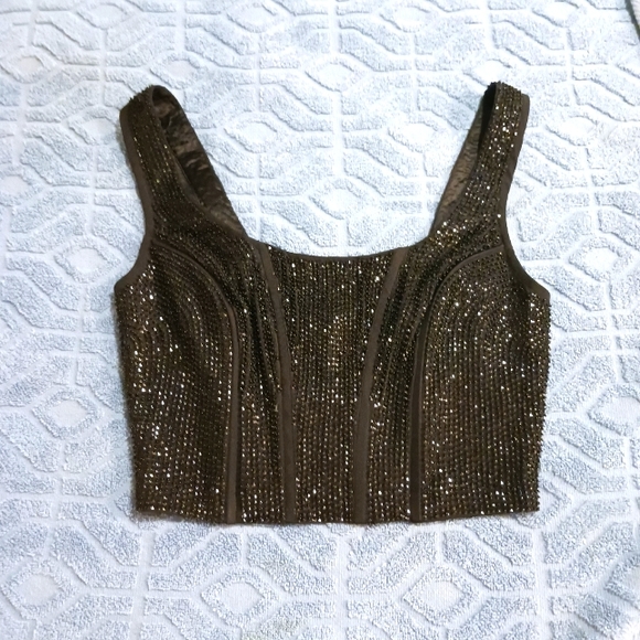 - Frame Beaded Corset Top NWT Sz XS - Picture 2 of 10